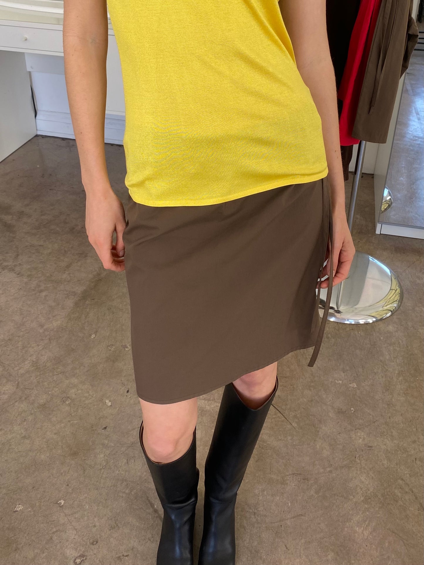 Straight Skirt - Chocolate