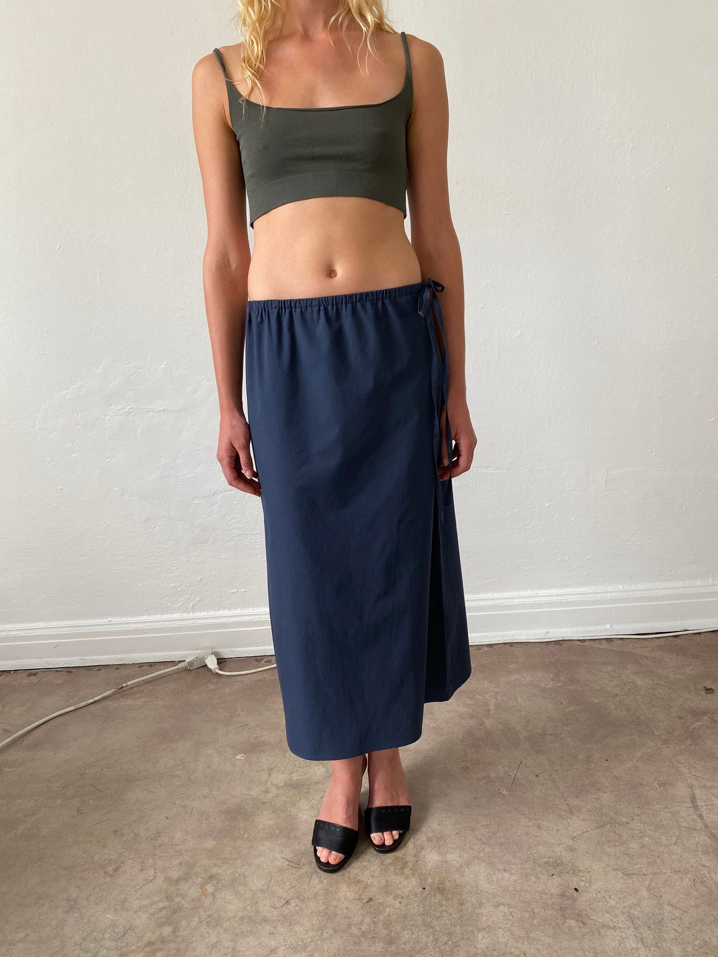 Column Skirt - Navy