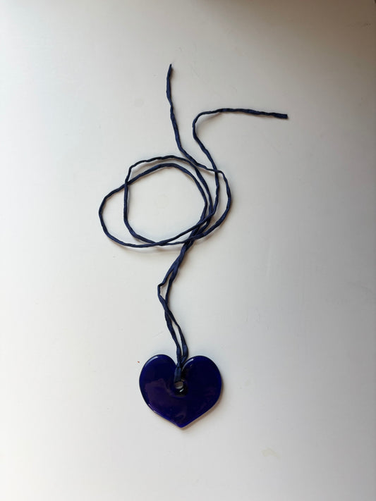Heart Pendant - Blue