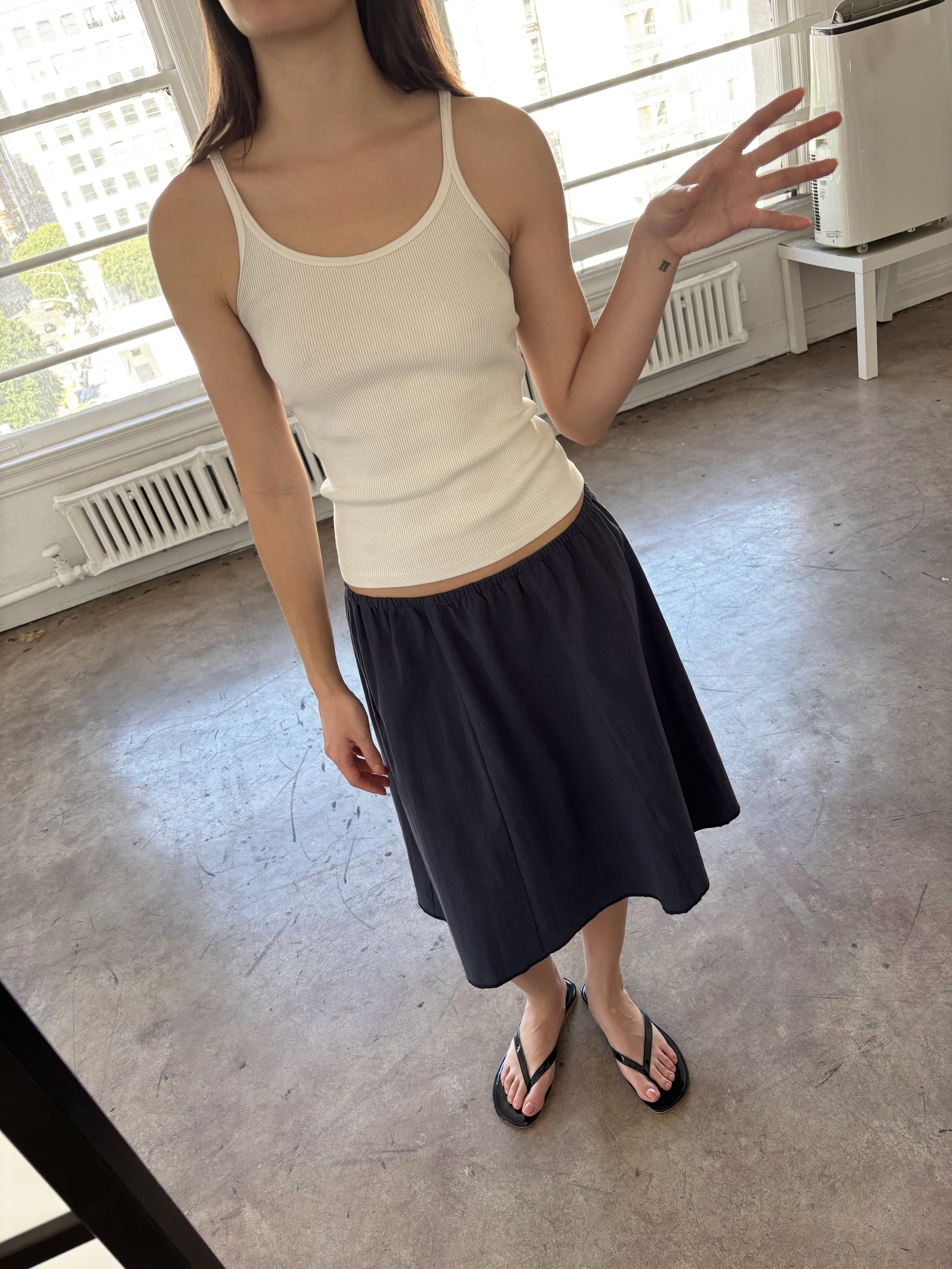 Panel Skirt - Navy – Brooke Callahan
