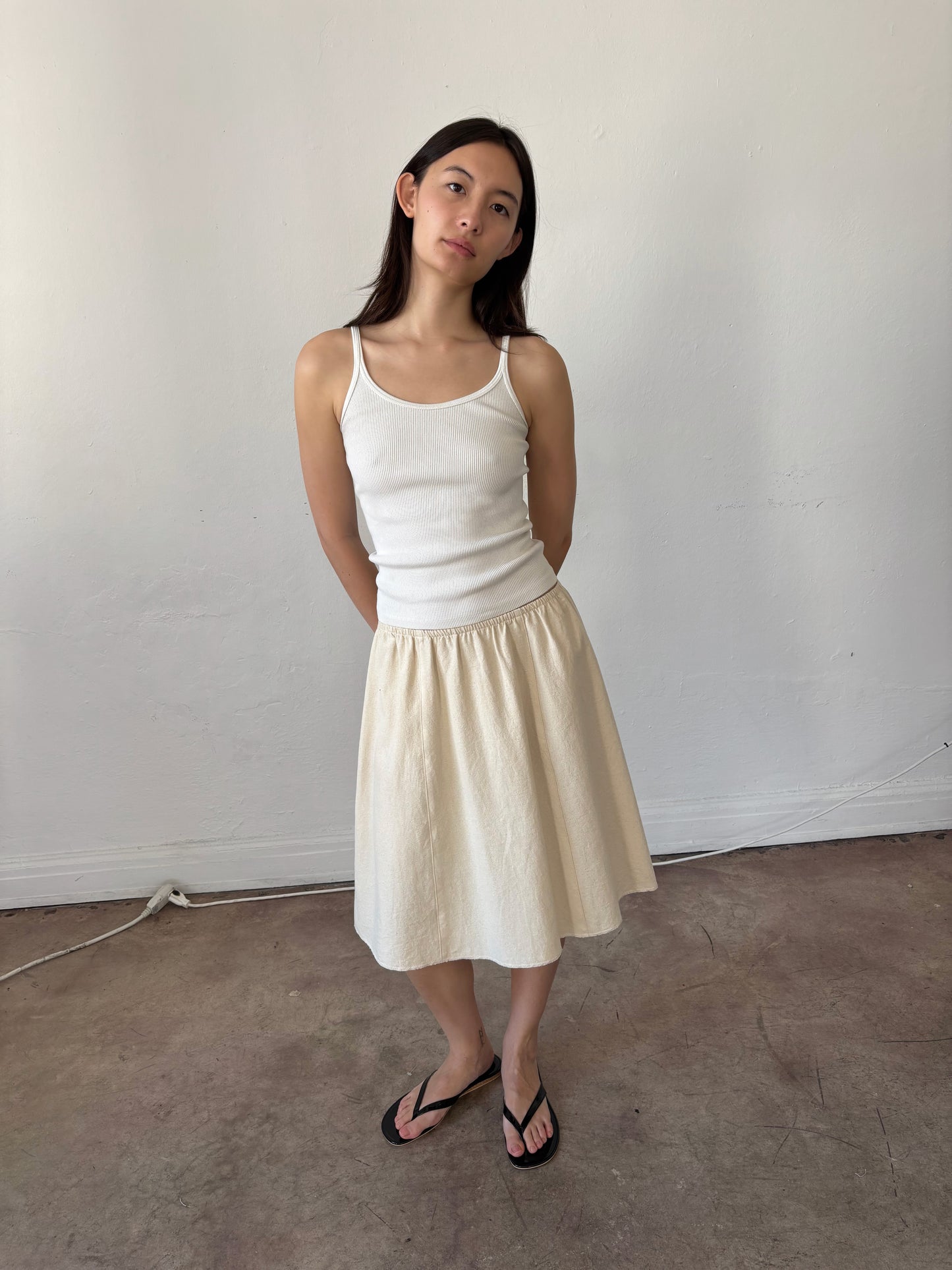 Panel Skirt - Natural