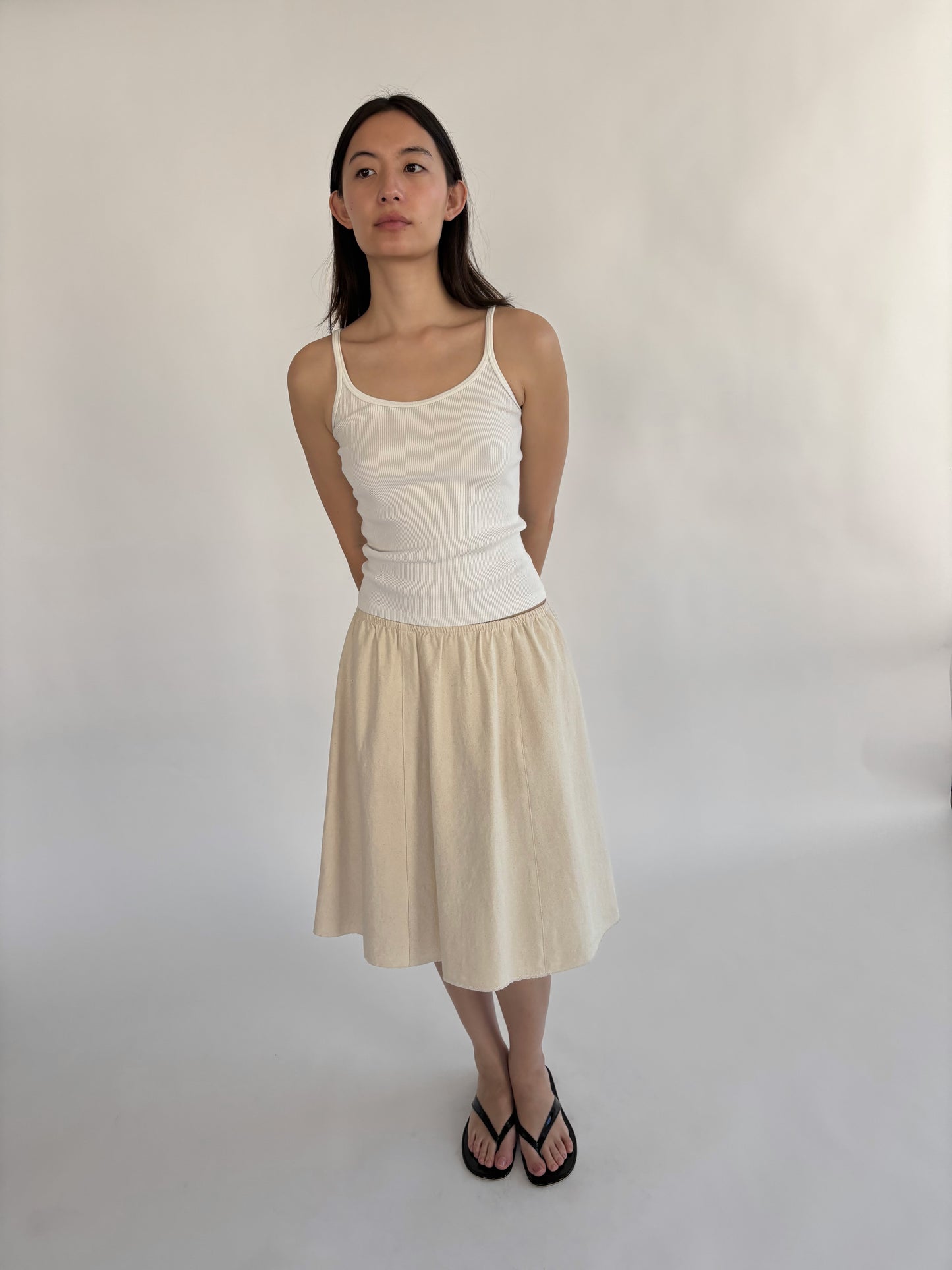 Panel Skirt - Natural