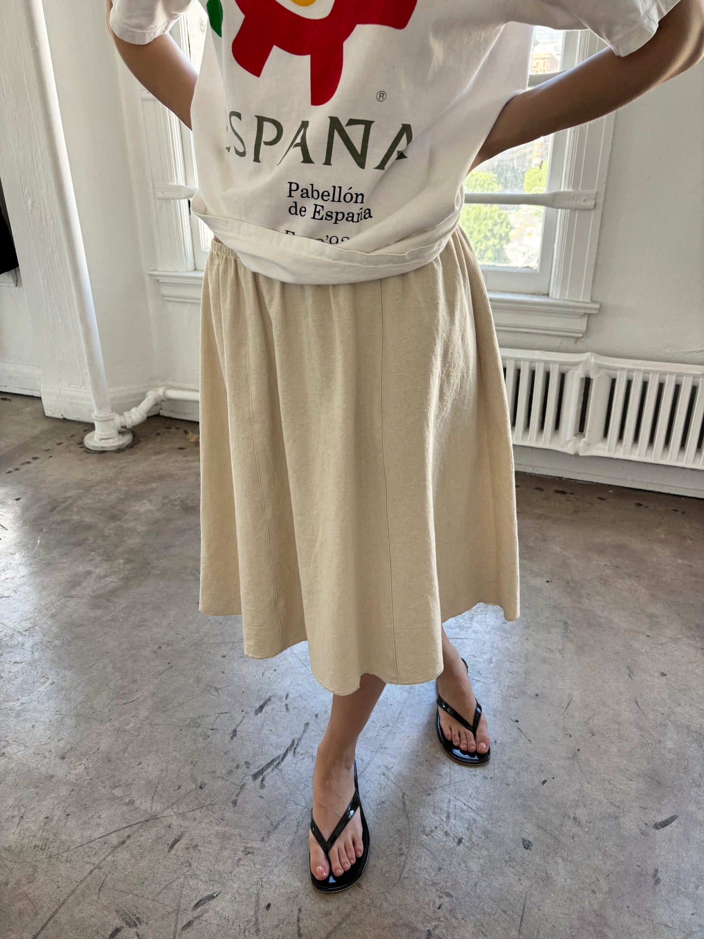 Panel Skirt - Natural