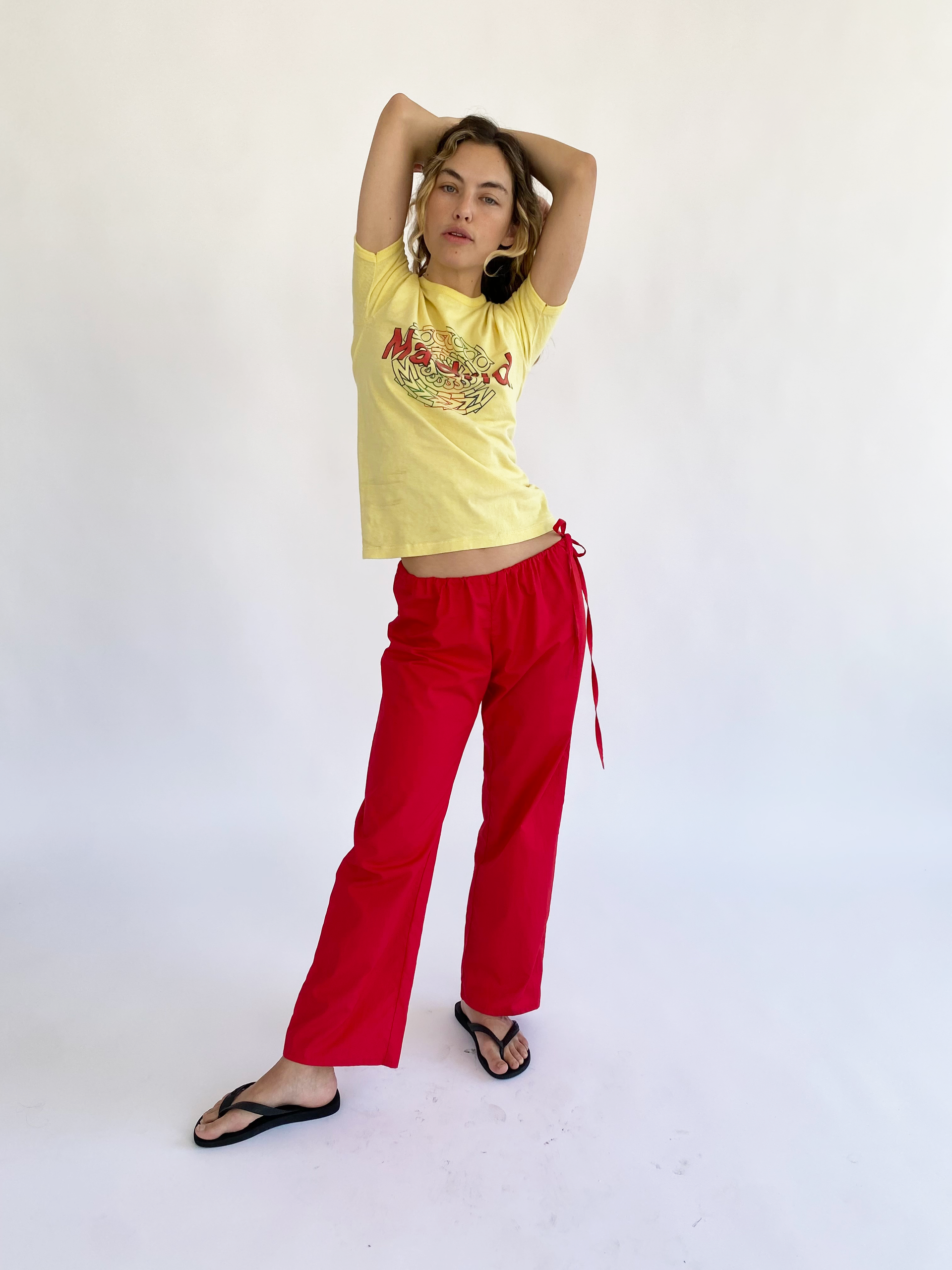 Tie Pants - Red – Brooke Callahan