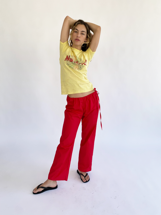 Tie Pants - Red