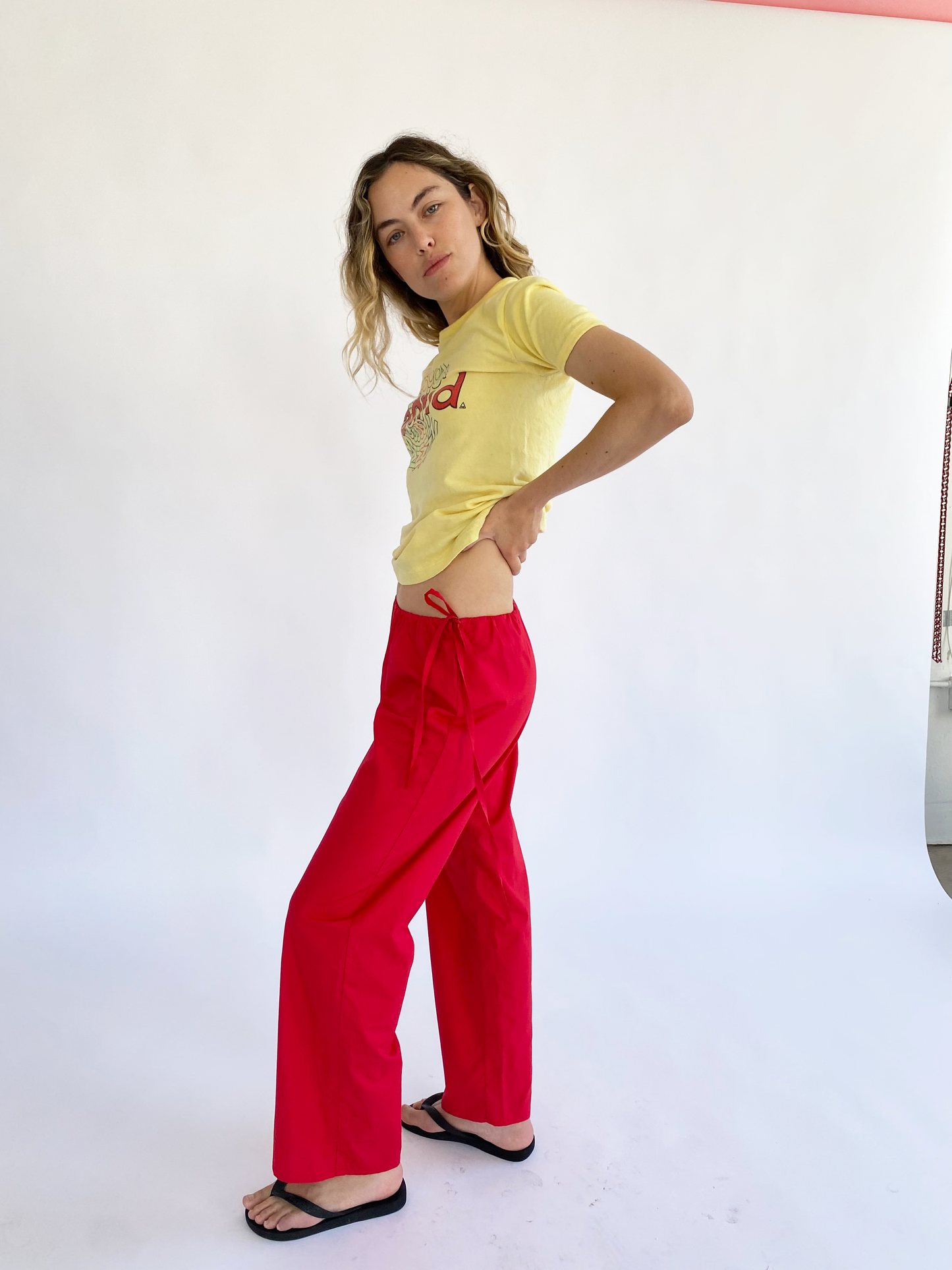 Tie Pants - Red