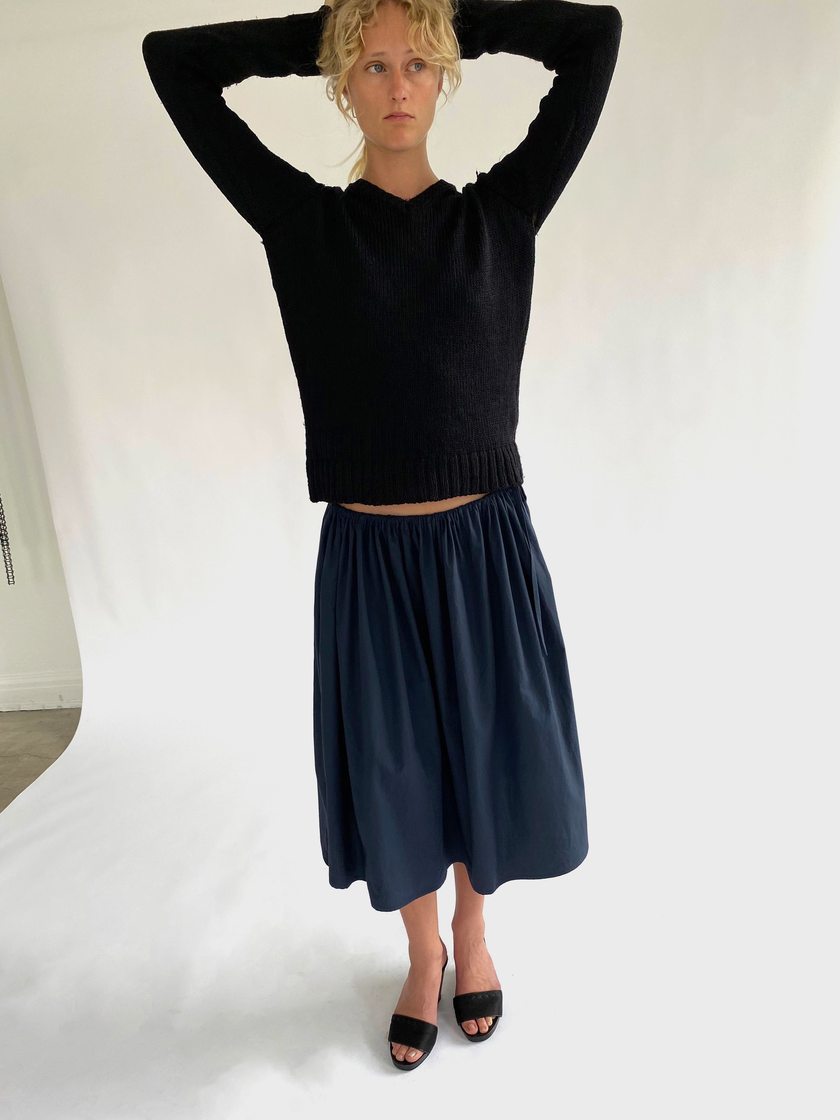 Tie Skirt - Navy – Brooke Callahan