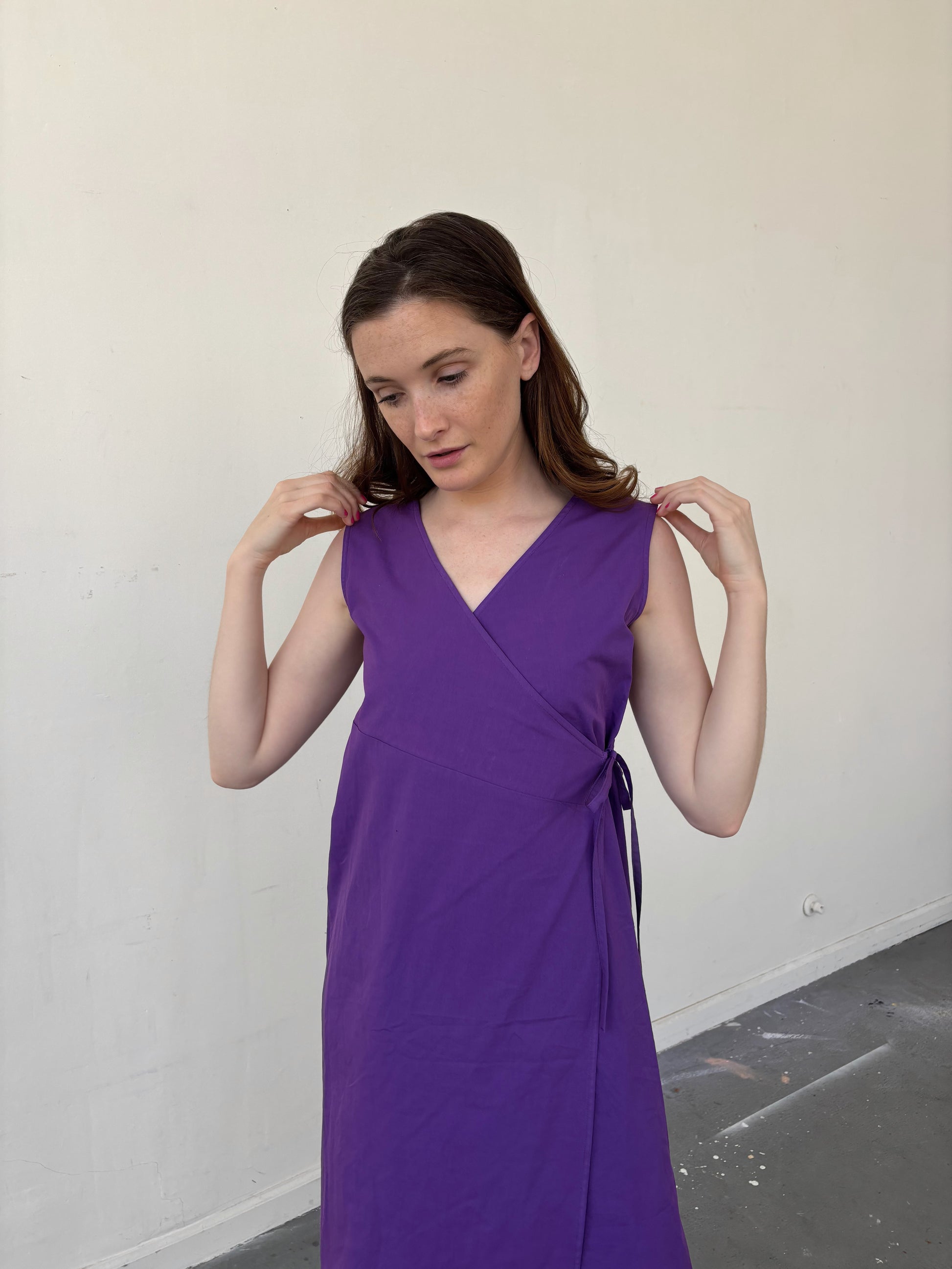 Wrap Dress - Purple Brooke Callahan Wrap Dress - Purple Brooke Callahan
