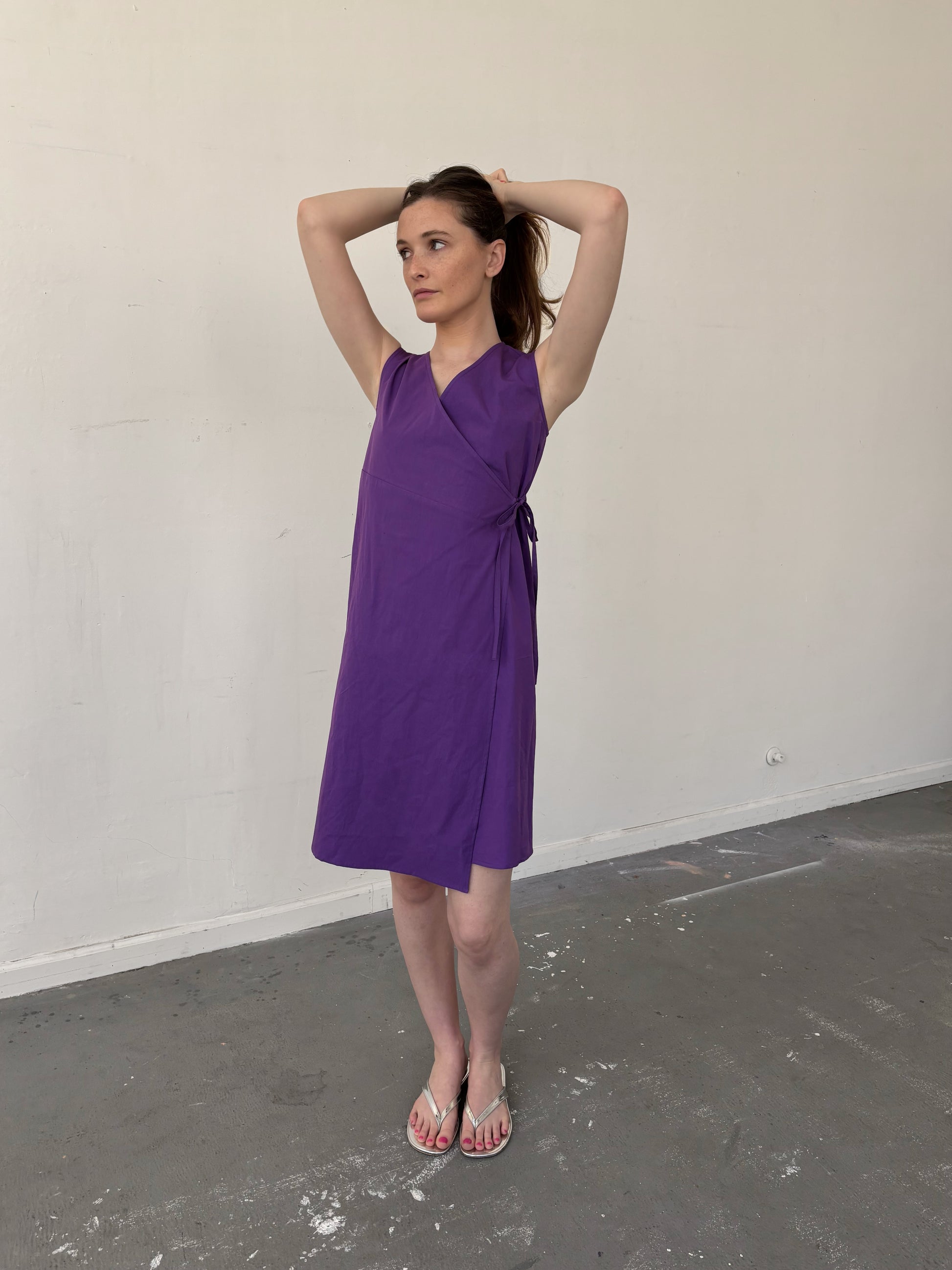 Wrap Dress - Purple S Wrap Dress - Purple S