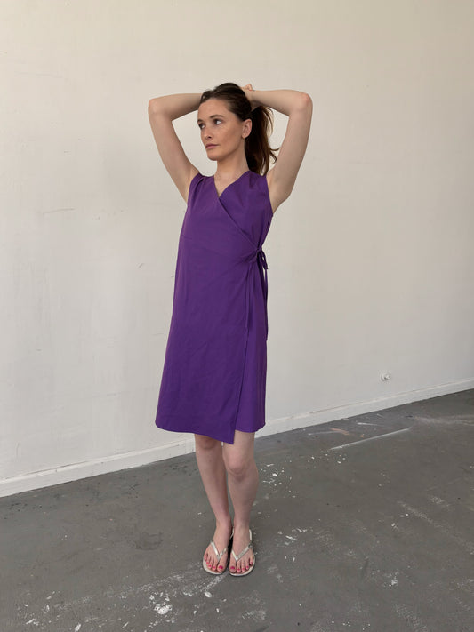 Wrap Dress - Purple