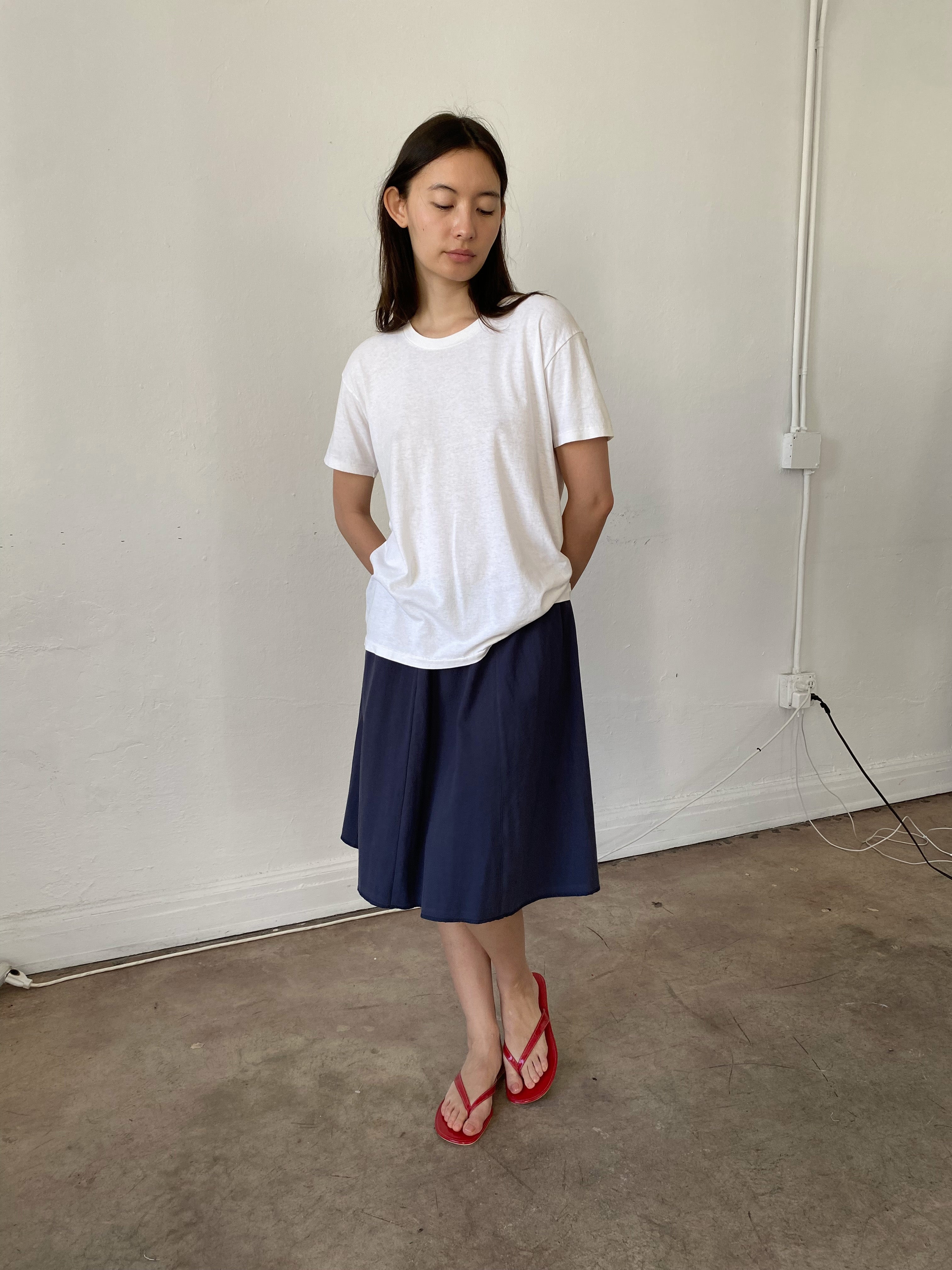 Panel Skirt - Navy – Brooke Callahan