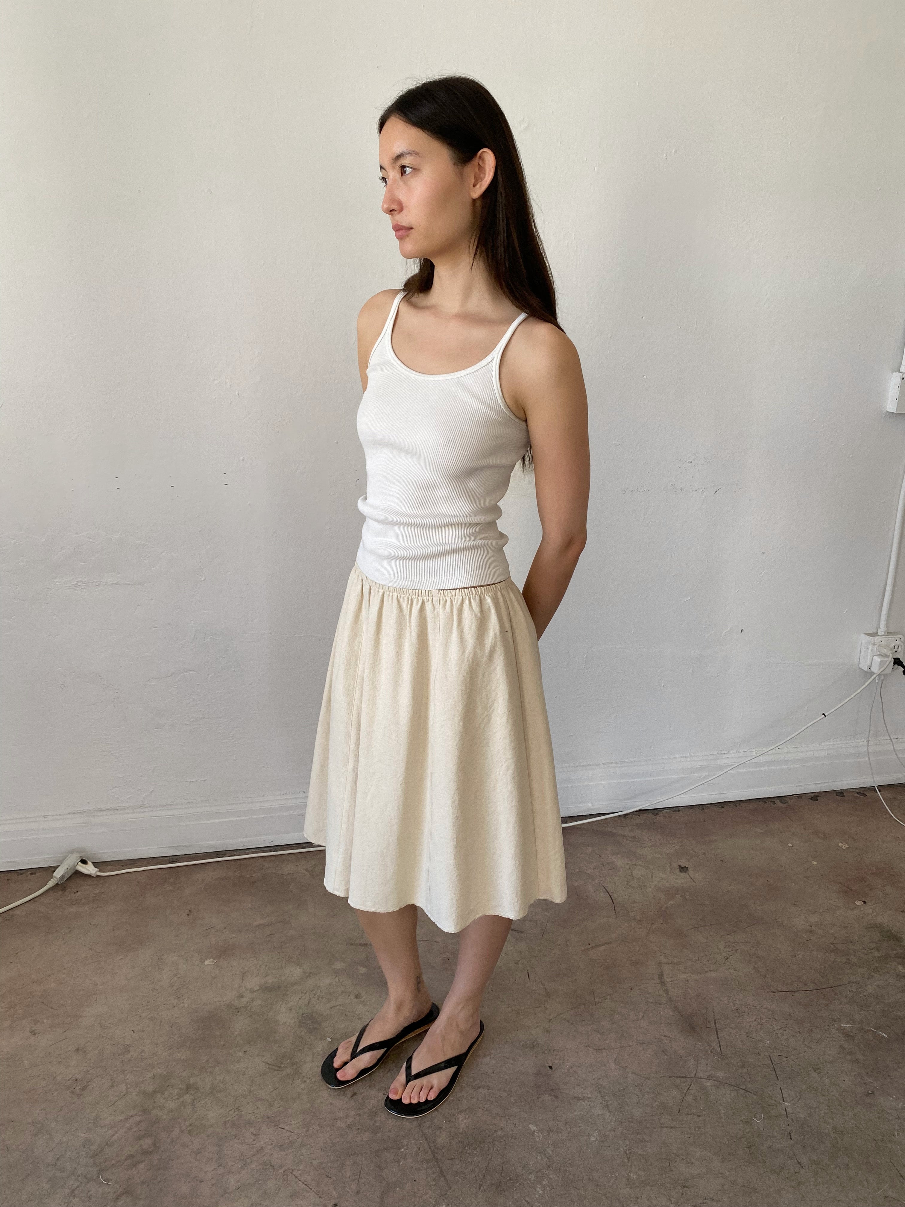Panel Skirt - Natural – Brooke Callahan