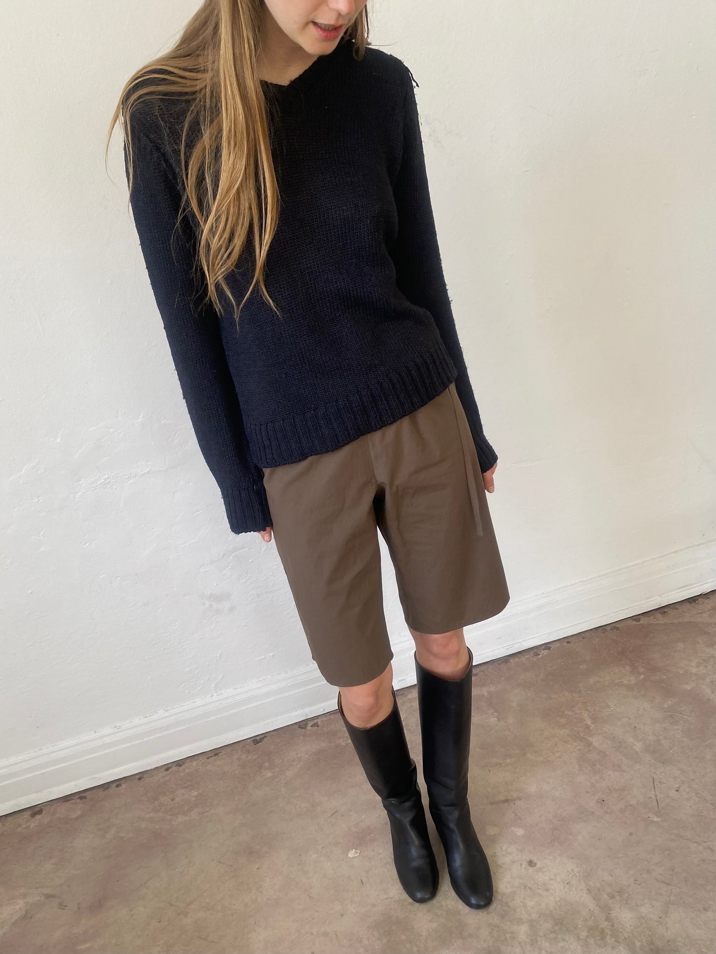 Tie Shorts - Chocolate