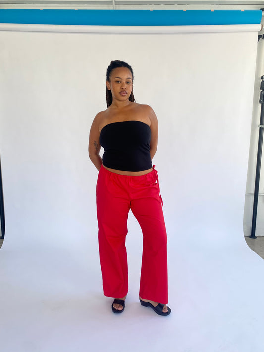 Tie Pants - Red