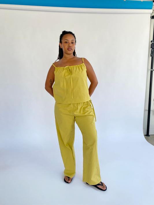 Tie Pants - Yellow