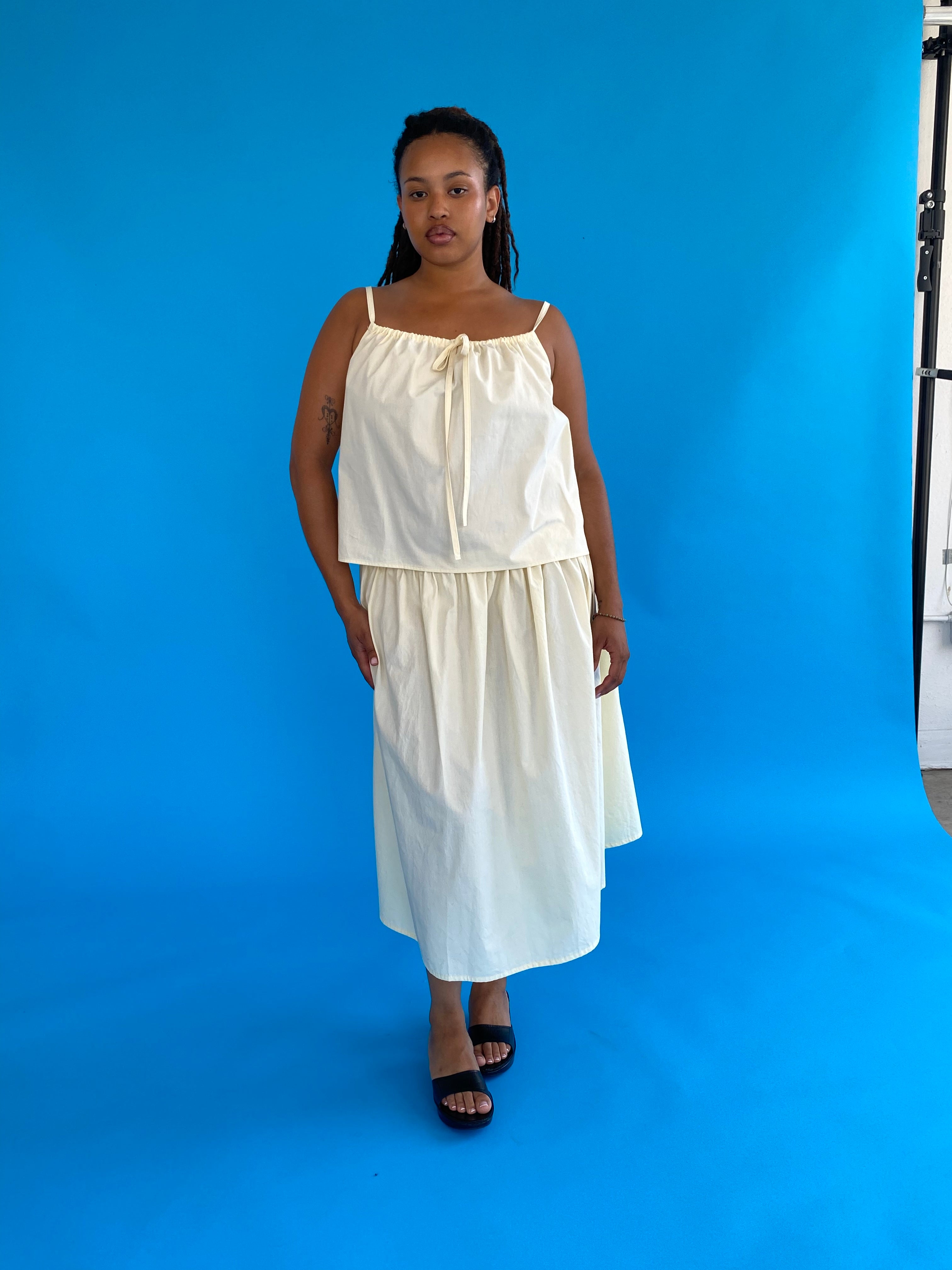 Tie Skirt - Rice – Brooke Callahan
