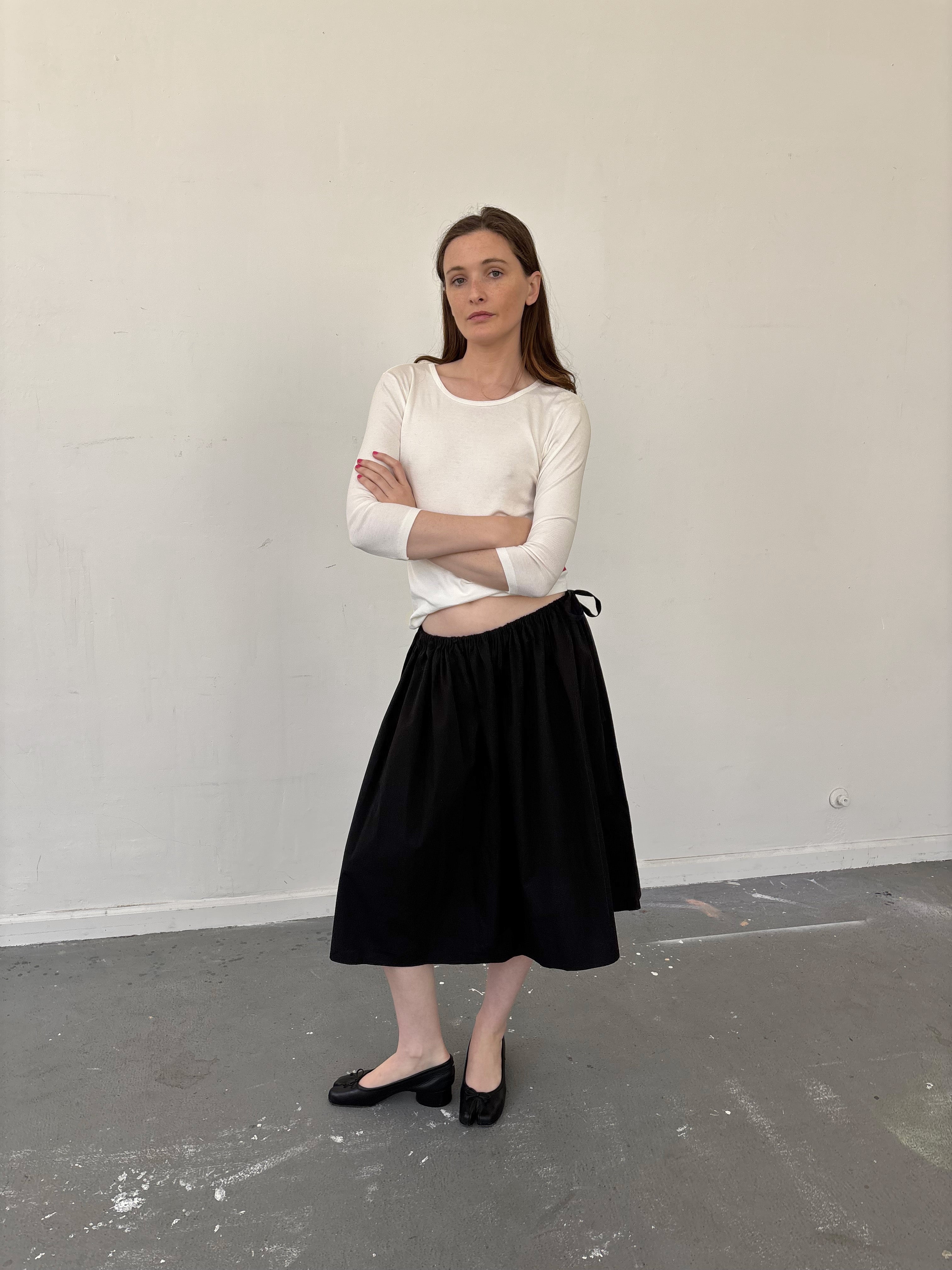 Tie Skirt - Black – Brooke Callahan