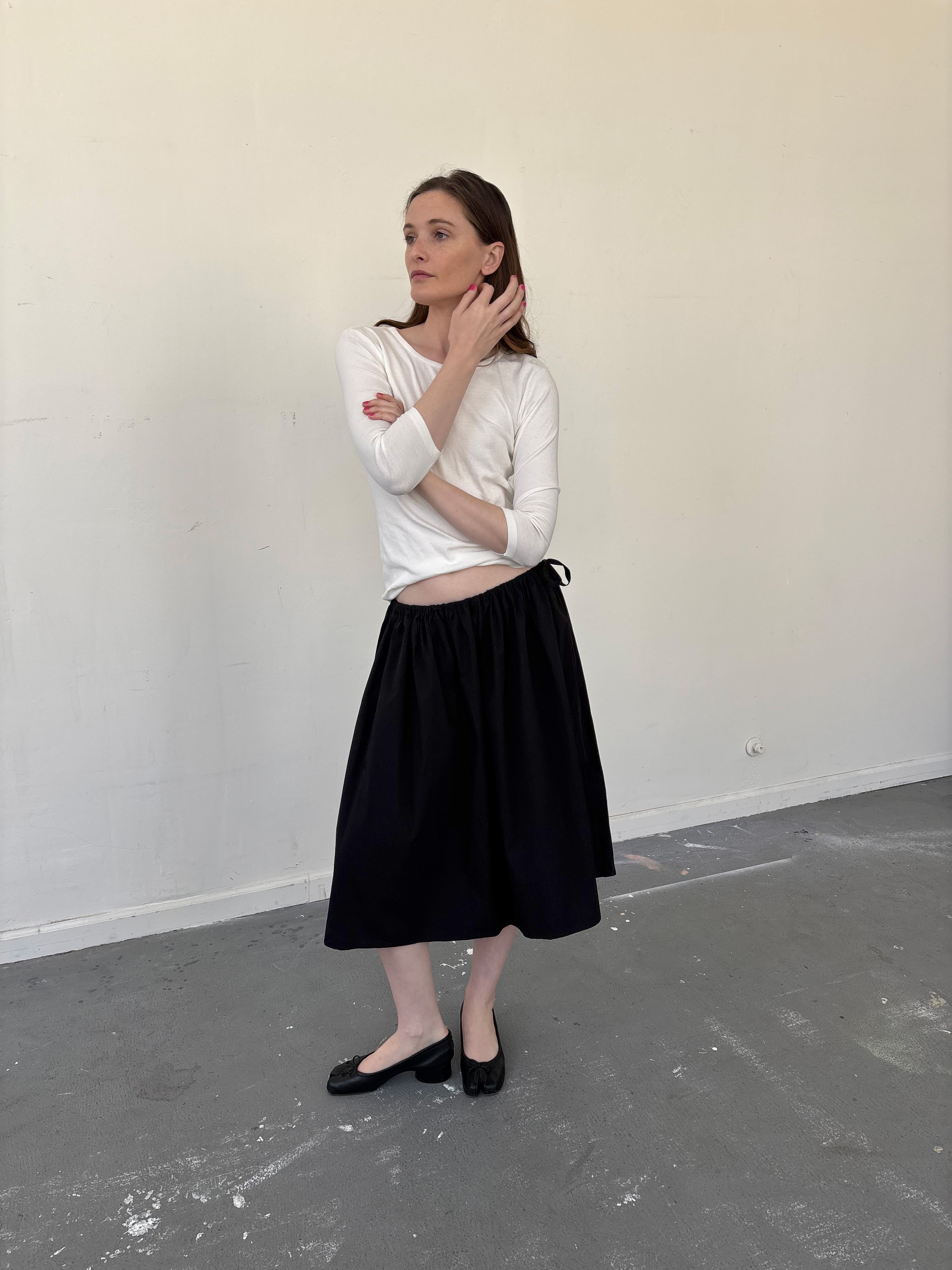 Tie Skirt - Black – Brooke Callahan