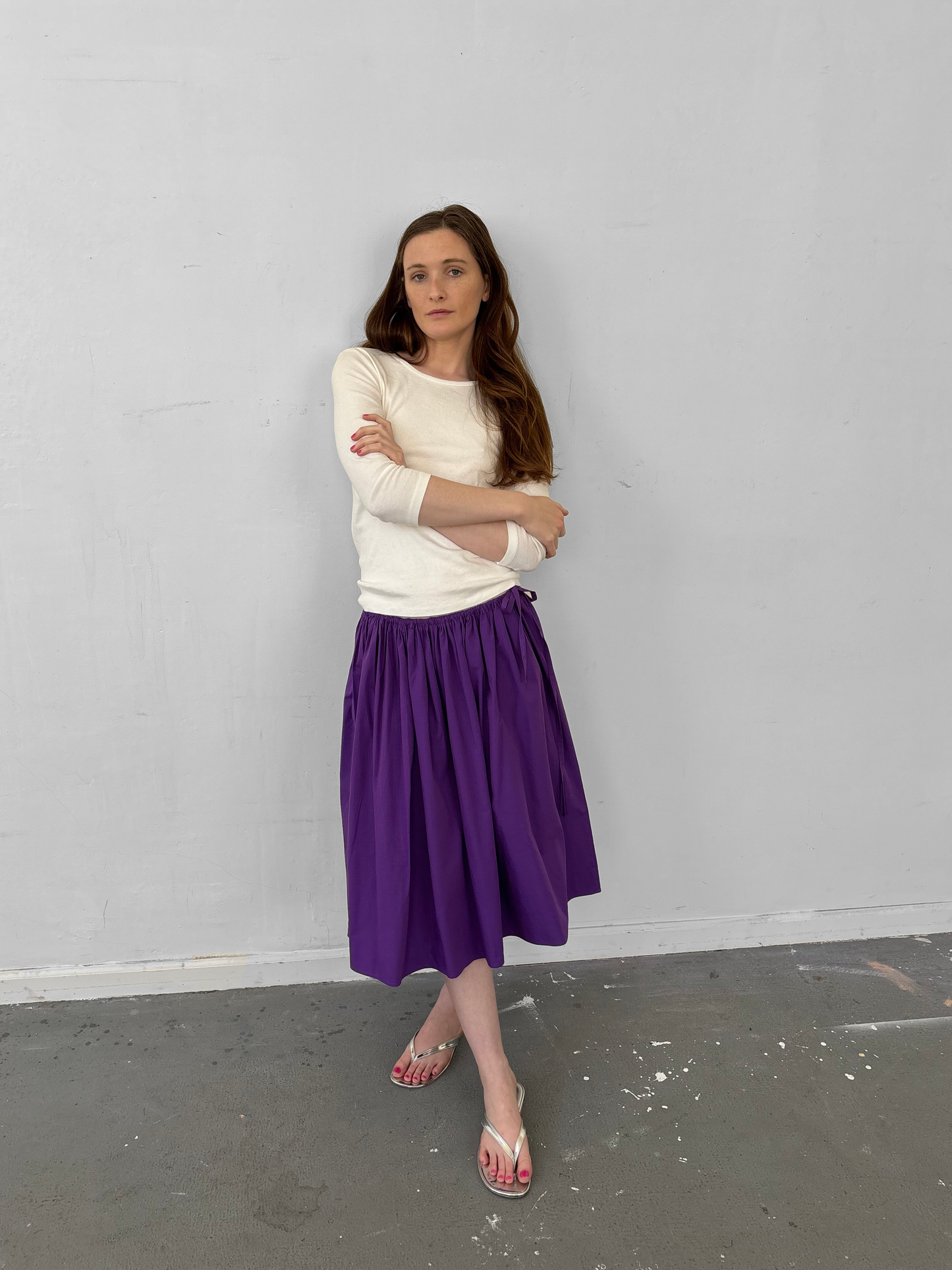 Tie Skirt - Purple
