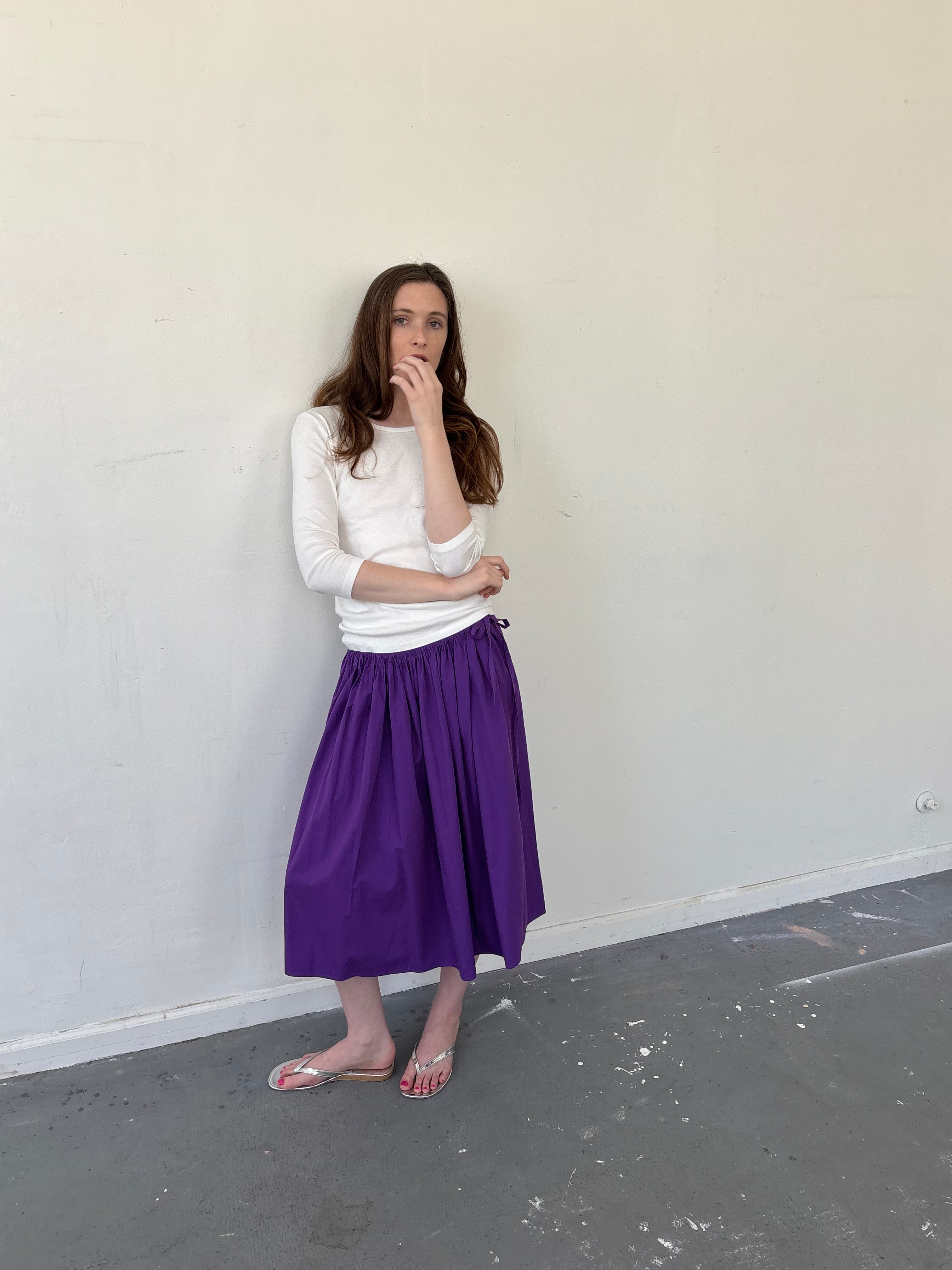 Tie Skirt - Purple – Brooke Callahan