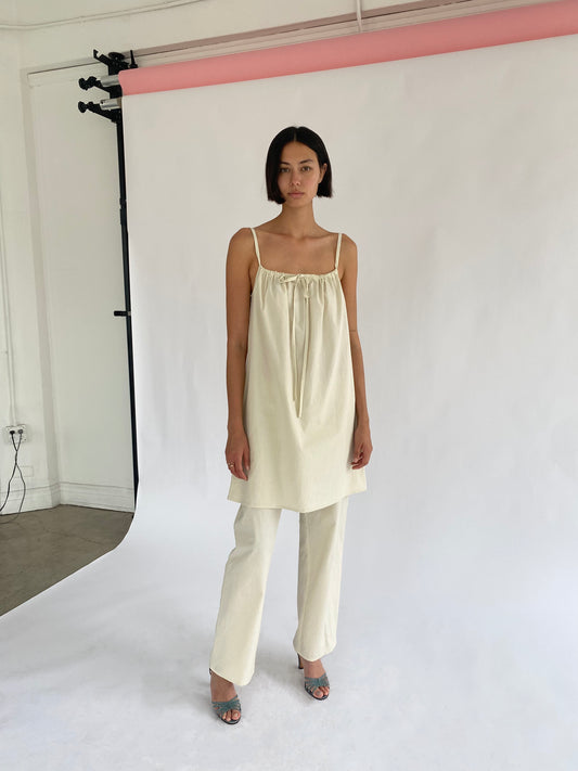 Bow Dress - Rice