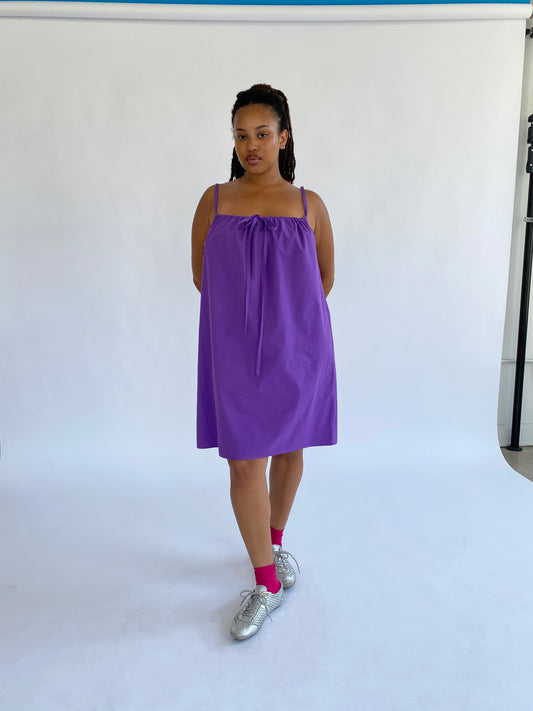 Bow Dress - Purple