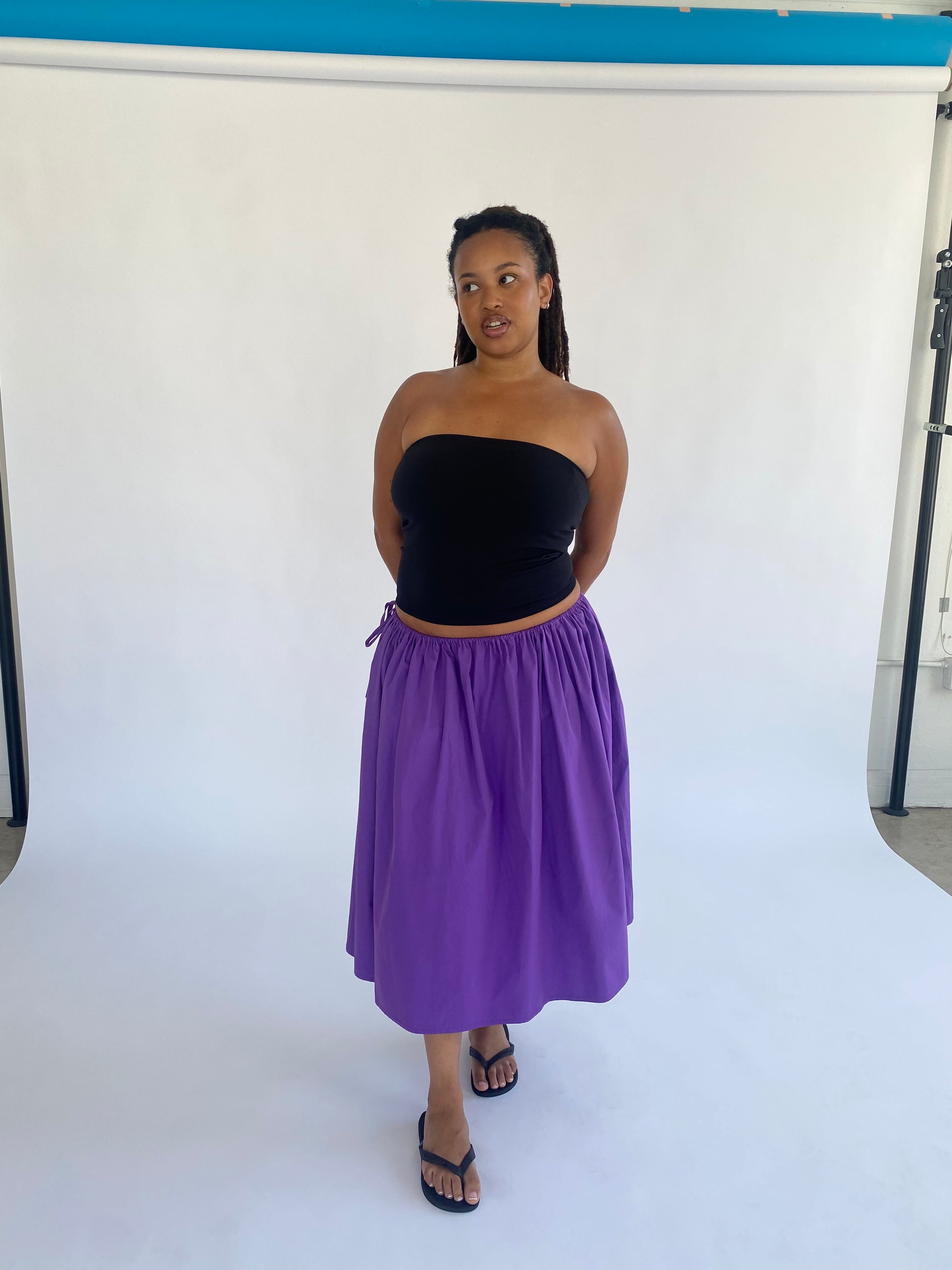 Tie Skirt - Purple – Brooke Callahan
