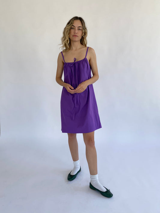 Bow Dress - Purple