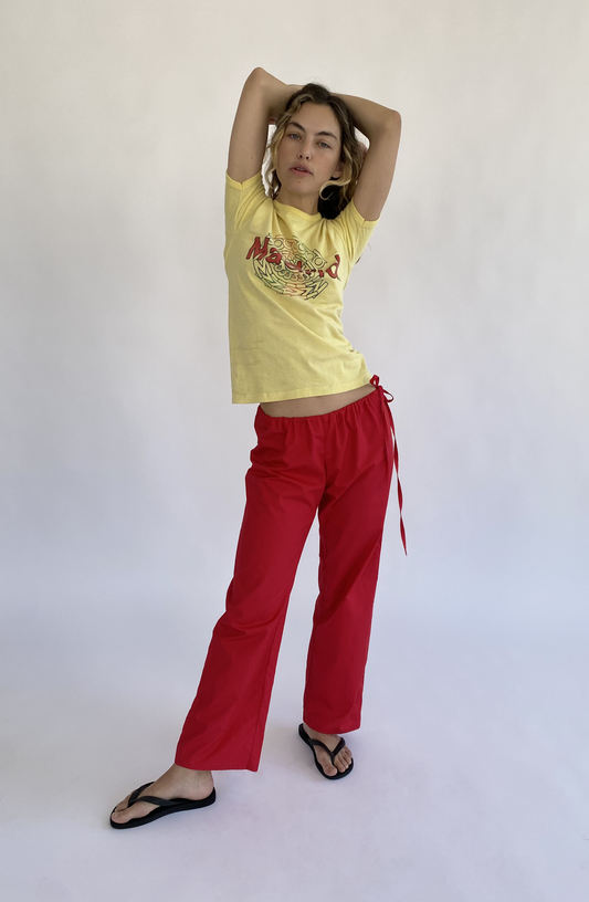 Tie Pants - Red