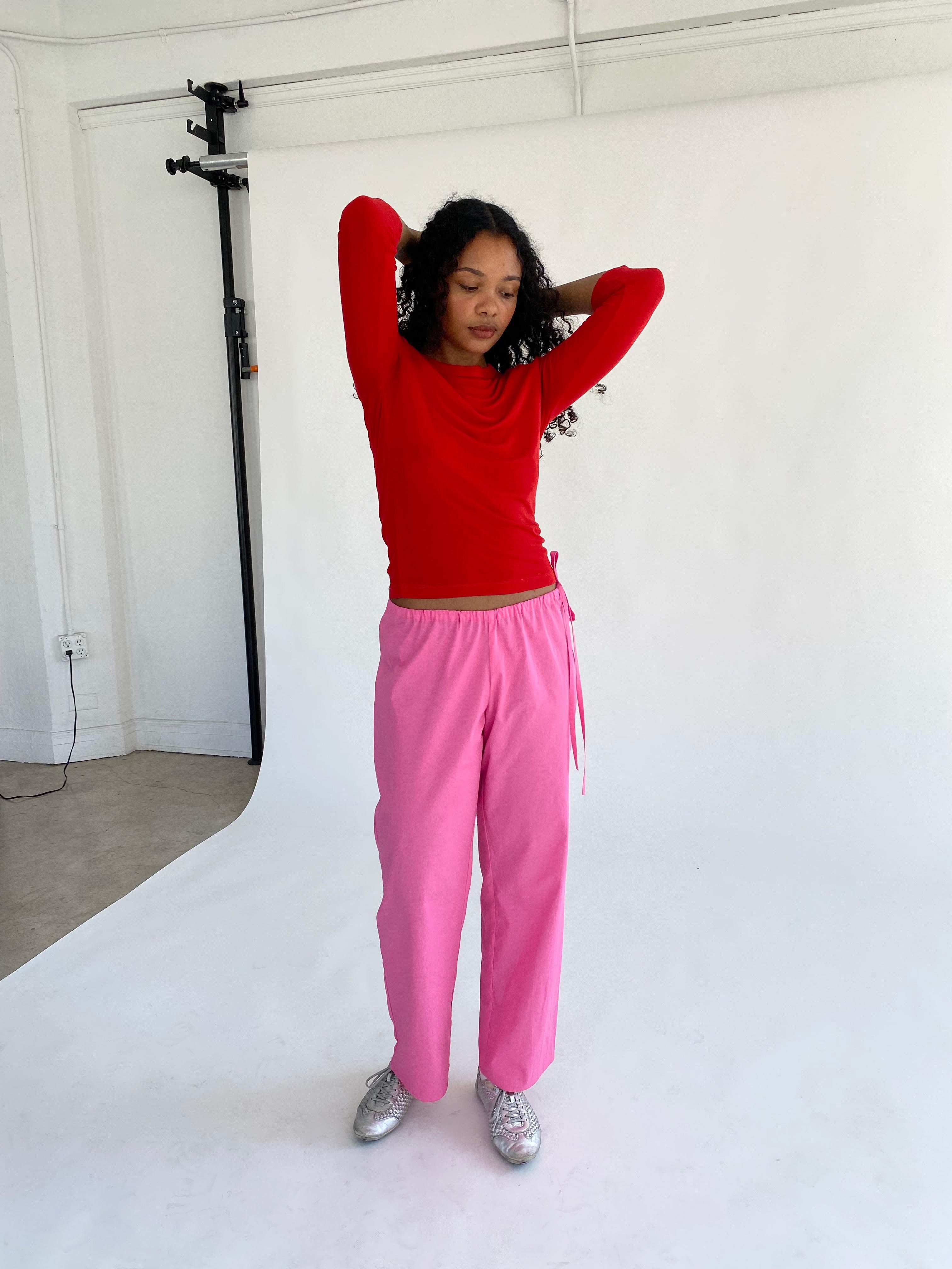 Tie Pants - Pink – Brooke Callahan